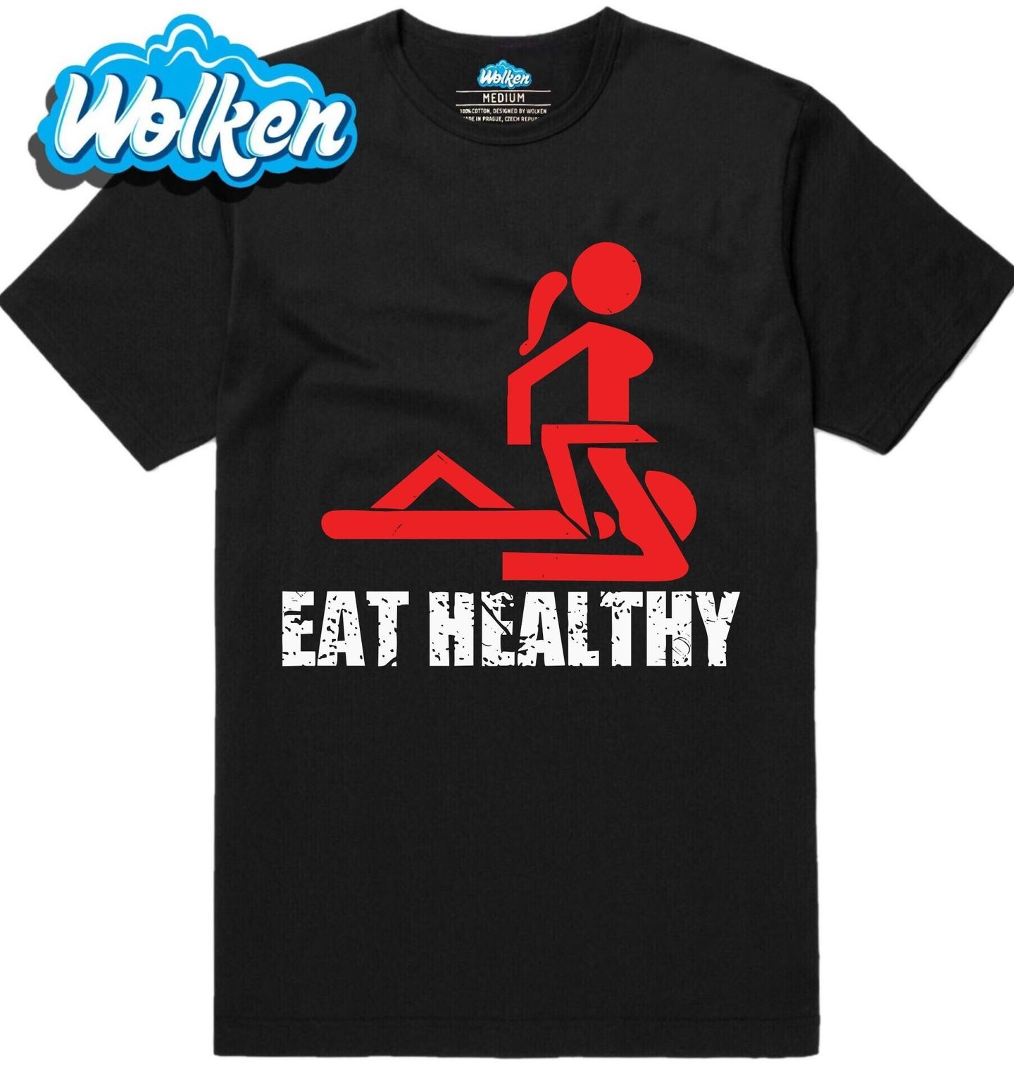 Pánské tričko Jez Zdravě Eat Healthy.jpg
