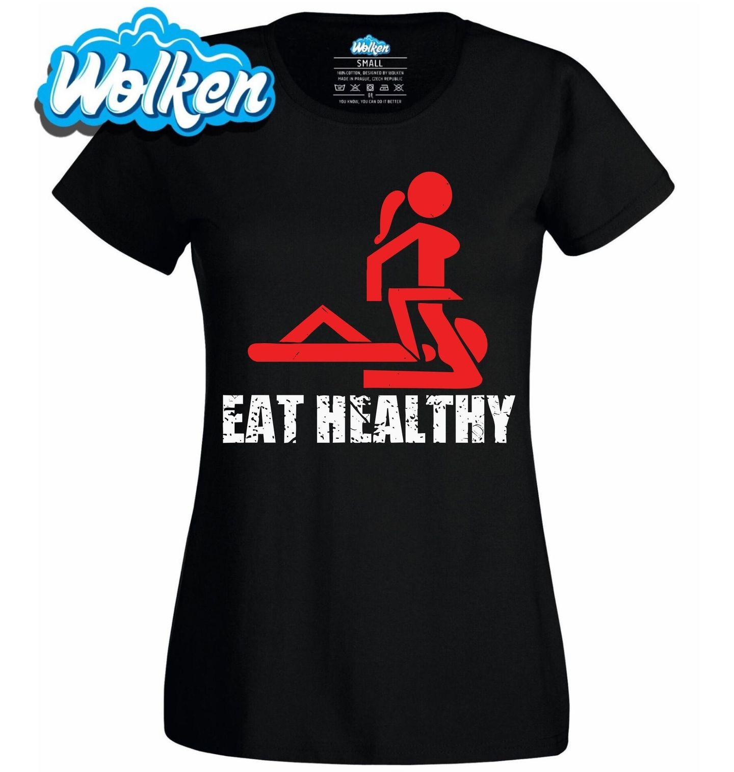 Dámské tričko Jez Zdravě Eat Healthy.jpg