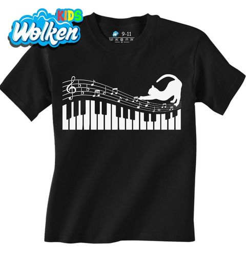 Obrázek produktu Dětské tričko Kočičí Symfonie na Piano