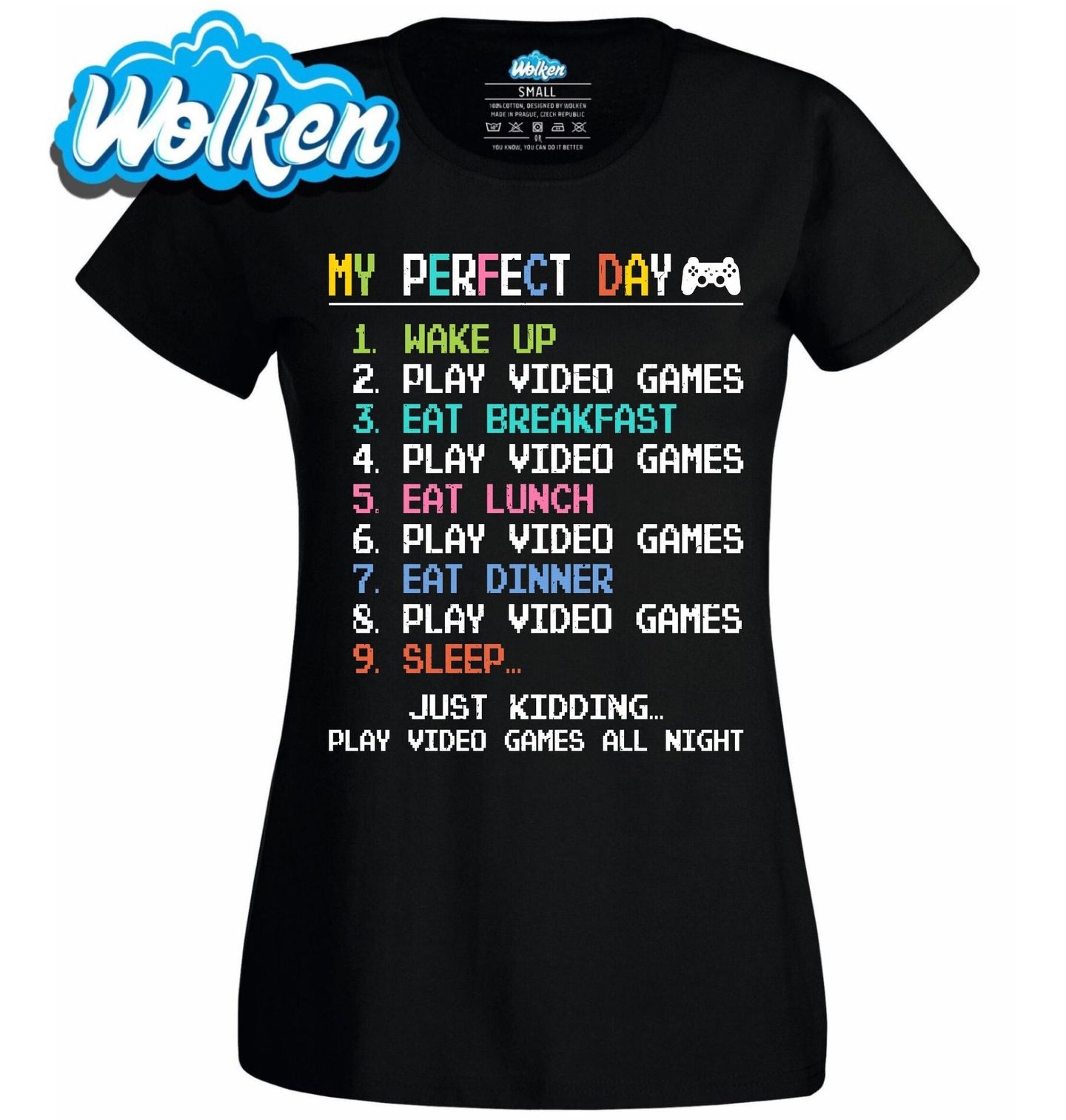 Dámské tričko Můj Ideální Den Hráče My Perfect Day.jpg