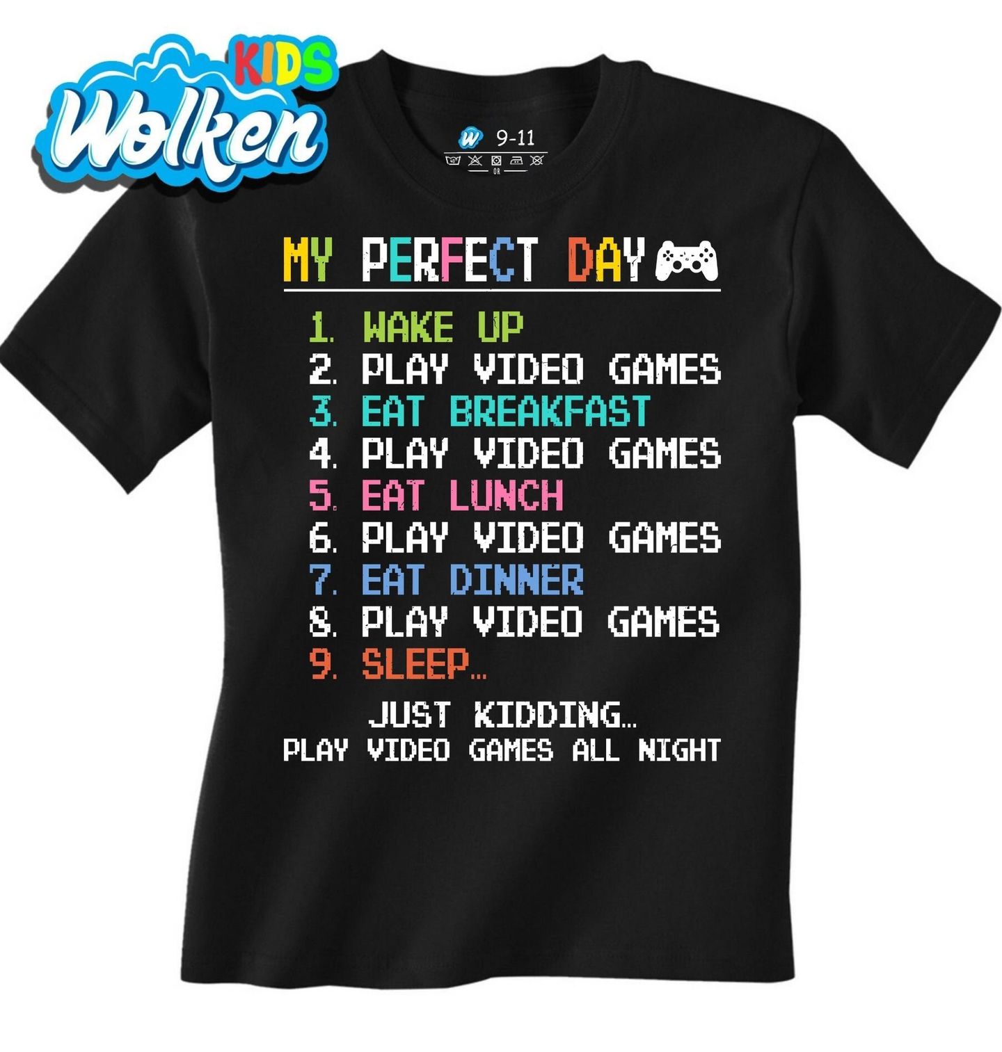Dětské tričko Můj Ideální Den Hráče My Perfect Day.jpg