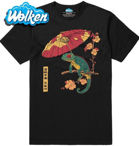 Obrázek produktu Pánské tričko Japonský Chameleon na Větvi Sakury