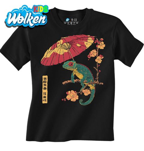 Obrázek produktu Dětské tričko Japonský Chameleon na Větvi Sakury