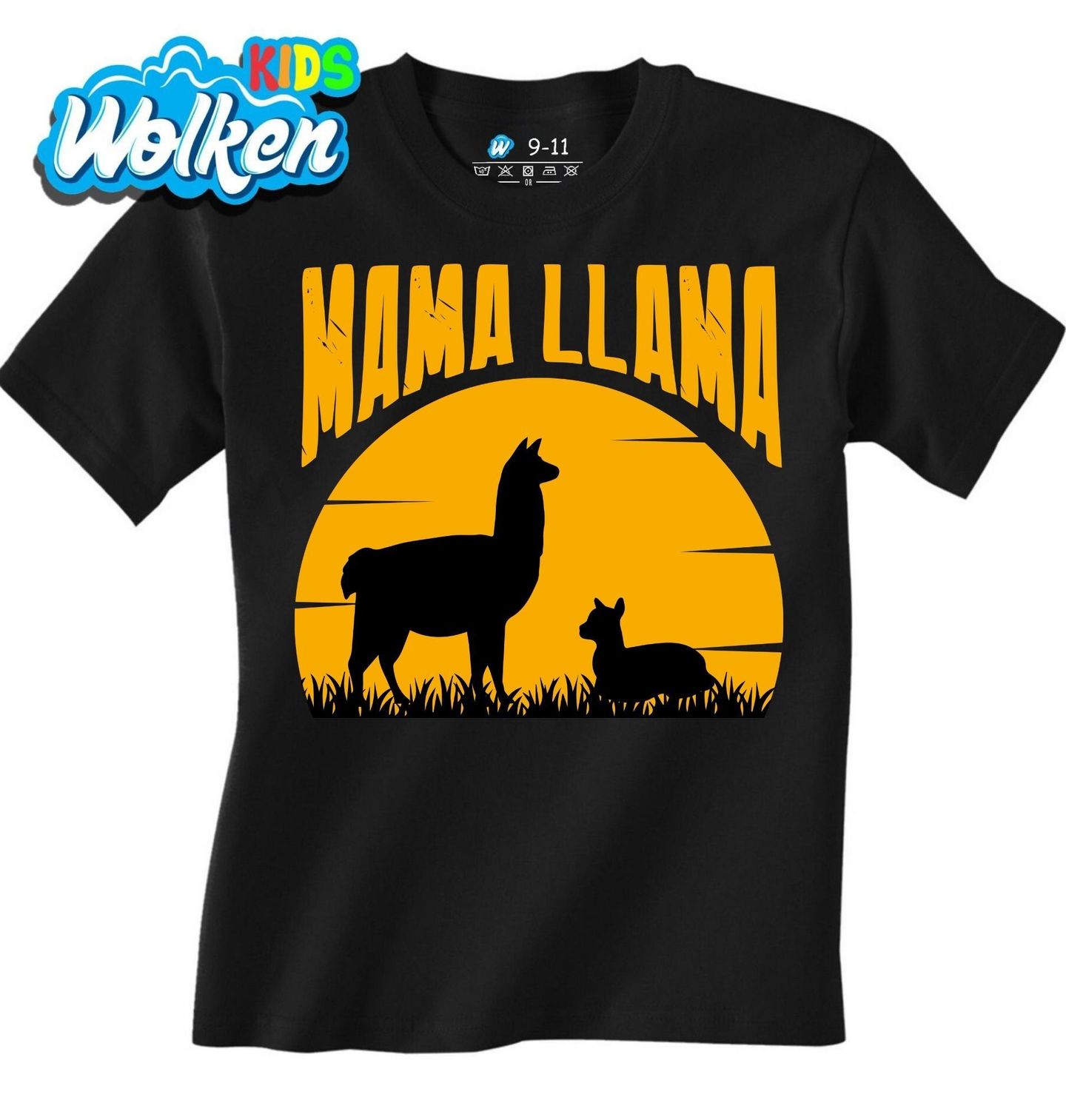 Dětské tričko Mama Lama a Její Mládě Mama Llama.jpg