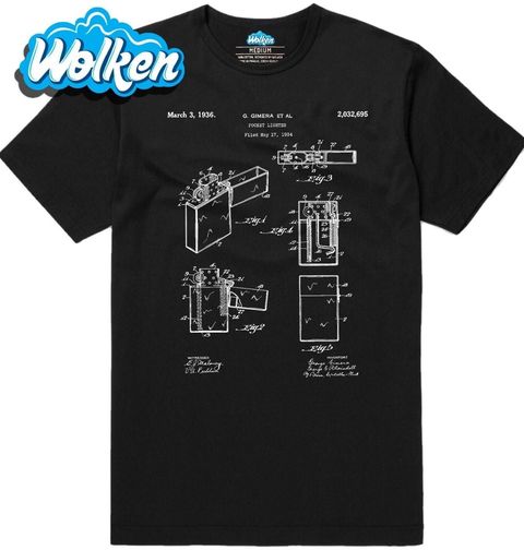 Obrázek produktu Pánské tričko Kapesní zapalovač Patent G. Gimera Et Al