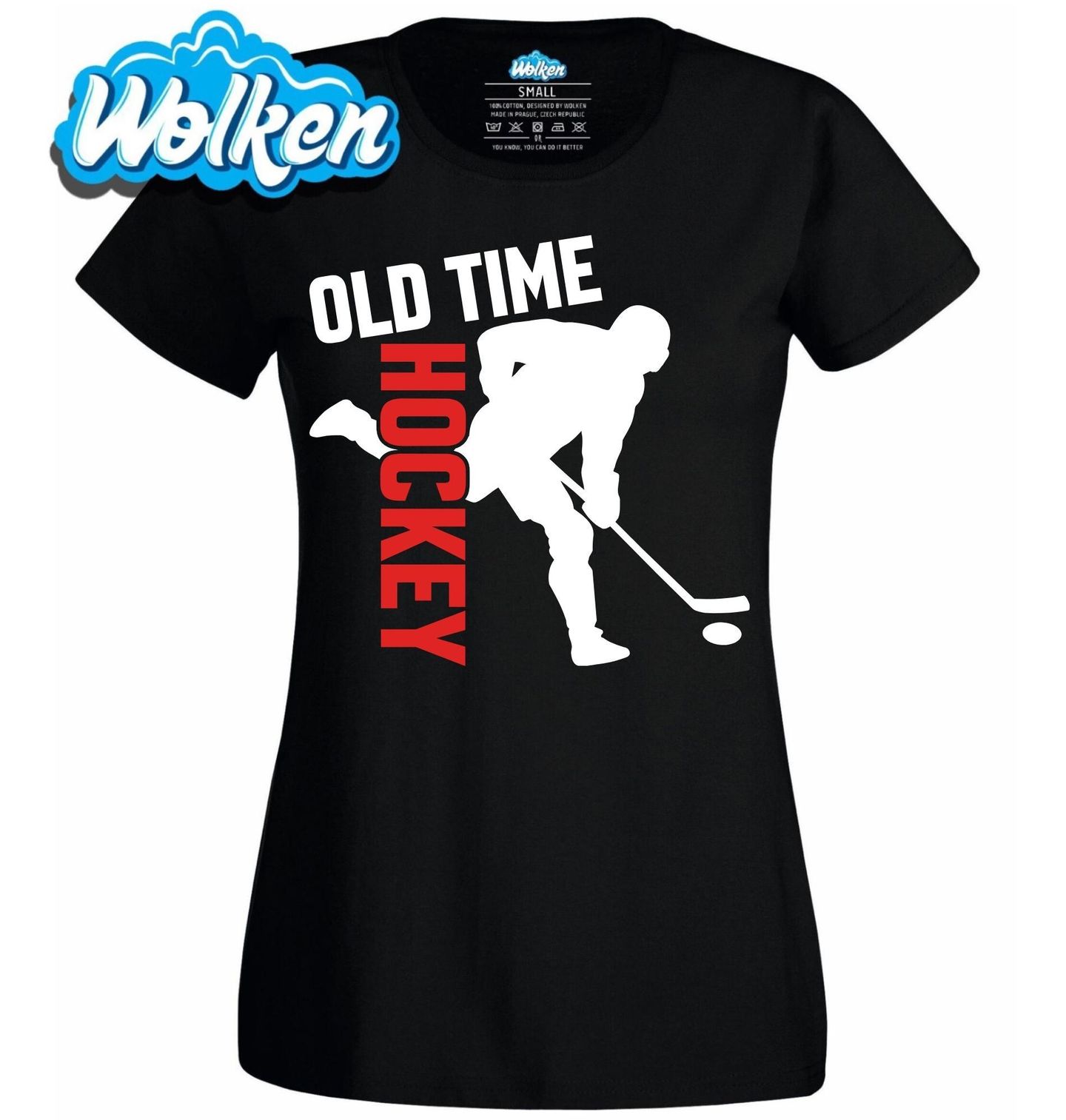 Dámské tričko Staré Časy Hokeje Old Time Hockey.jpg