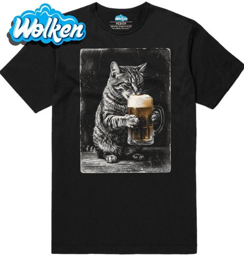 Obrázek produktu Pánské tričko Kočka a Půllitr Piva