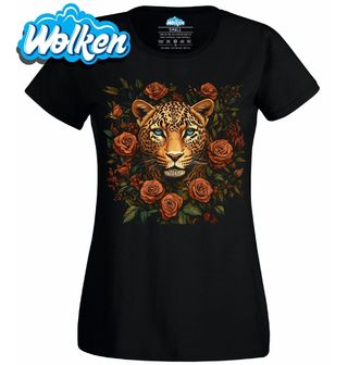 Dámské tričko Leopard mezi Růžemi.jpg