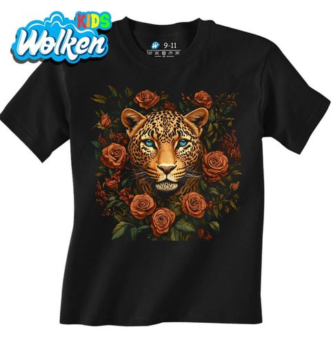 Obrázek produktu Dětské tričko Leopard mezi Růžemi