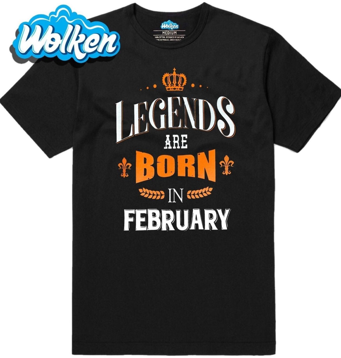 Pánské tričko Legendy se rodí v Únoru! Legends are born in February (Skladem S-5XL).jpg