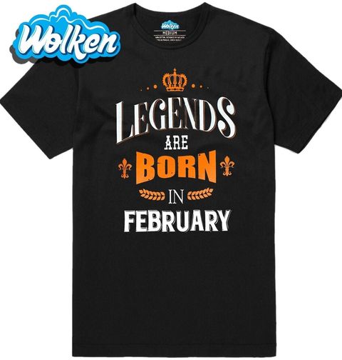 Obrázek produktu Pánské tričko Legendy se rodí v Únoru! Legends are born in February