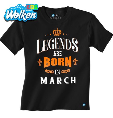 Obrázek produktu Dětské tričko Legendy se rodí v Březnu! Legends are born in March