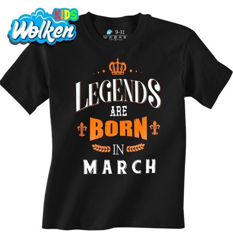 Obrázek produktu Dětské tričko Legendy se rodí v Březnu! Legends are born in March