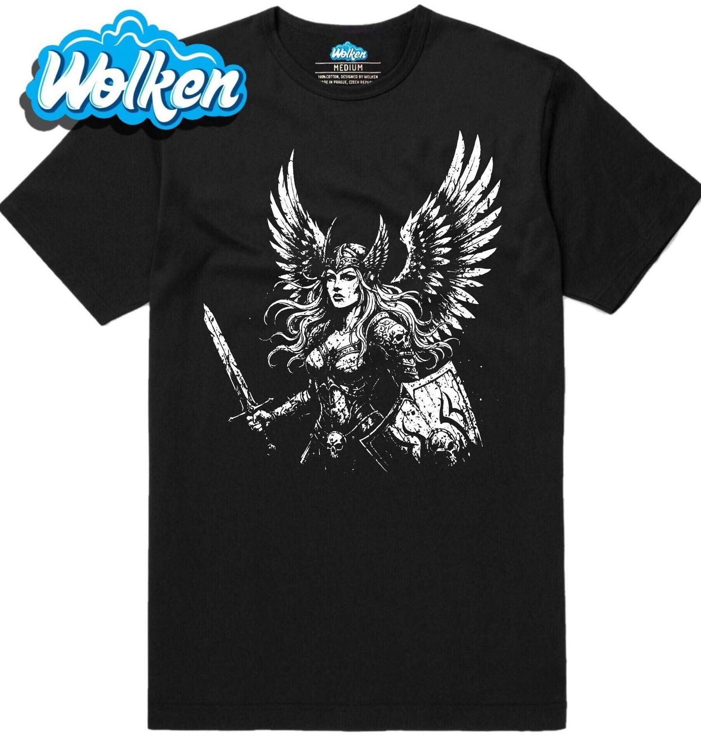 Pánské tričko Valkýra Vikingská Bojovnice.jpg
