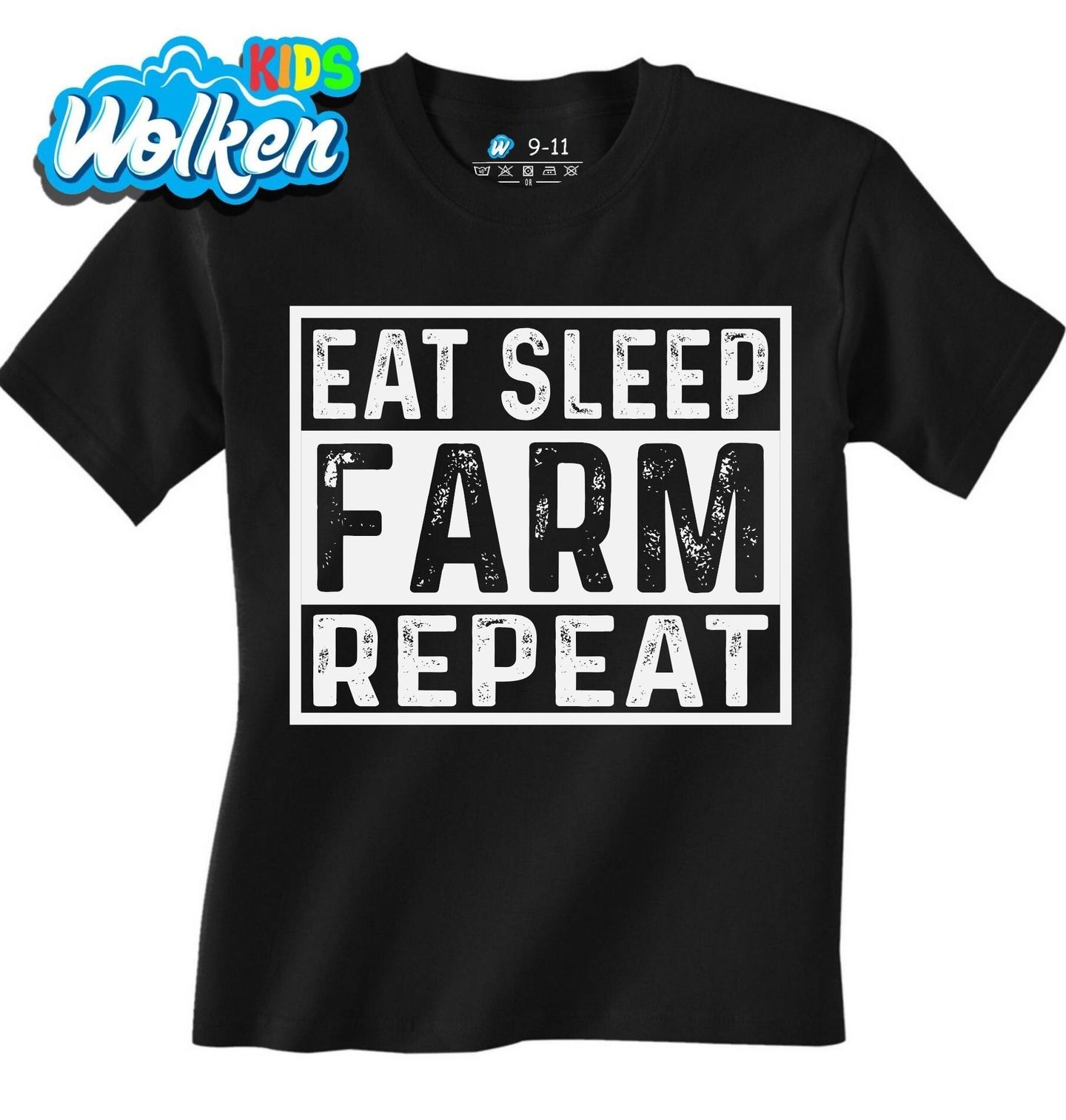 Dětské tričko Jez Spi Farmař a Opakuj Eat Sleep Farm Repeat.jpg
