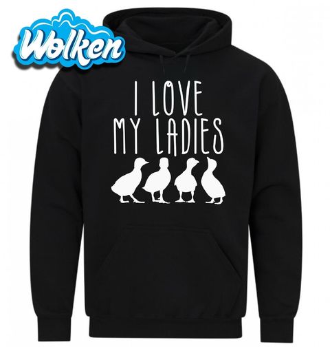 Obrázek produktu Pánská mikina Miluju svoje Kachní Dámy I Love My Ladies