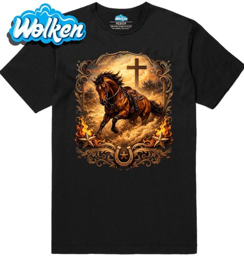 Obrázek produktu Pánské tričko Kůň Víry a Svobody Quarter Horse