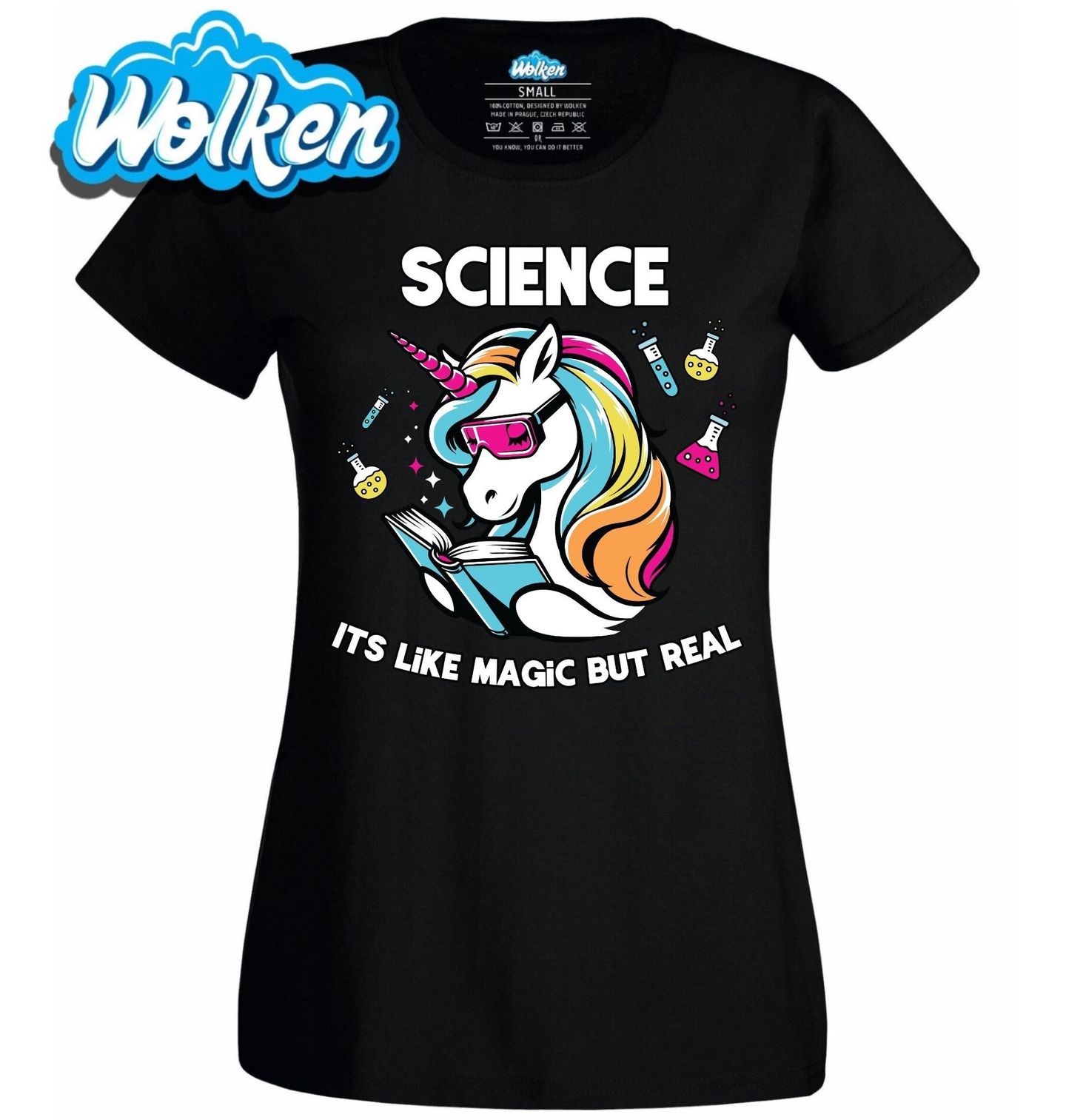 Dámské tričko Jednorožec Science It’s Like Magic But Real.jpg