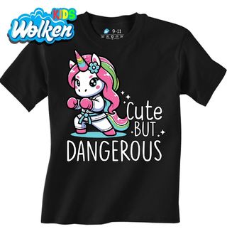 Dětské tričko Boxující Jednorožec Cute but Dangerous.jpg