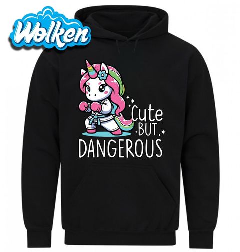 Obrázek produktu Pánská mikina Boxující Jednorožec Cute but Dangerous