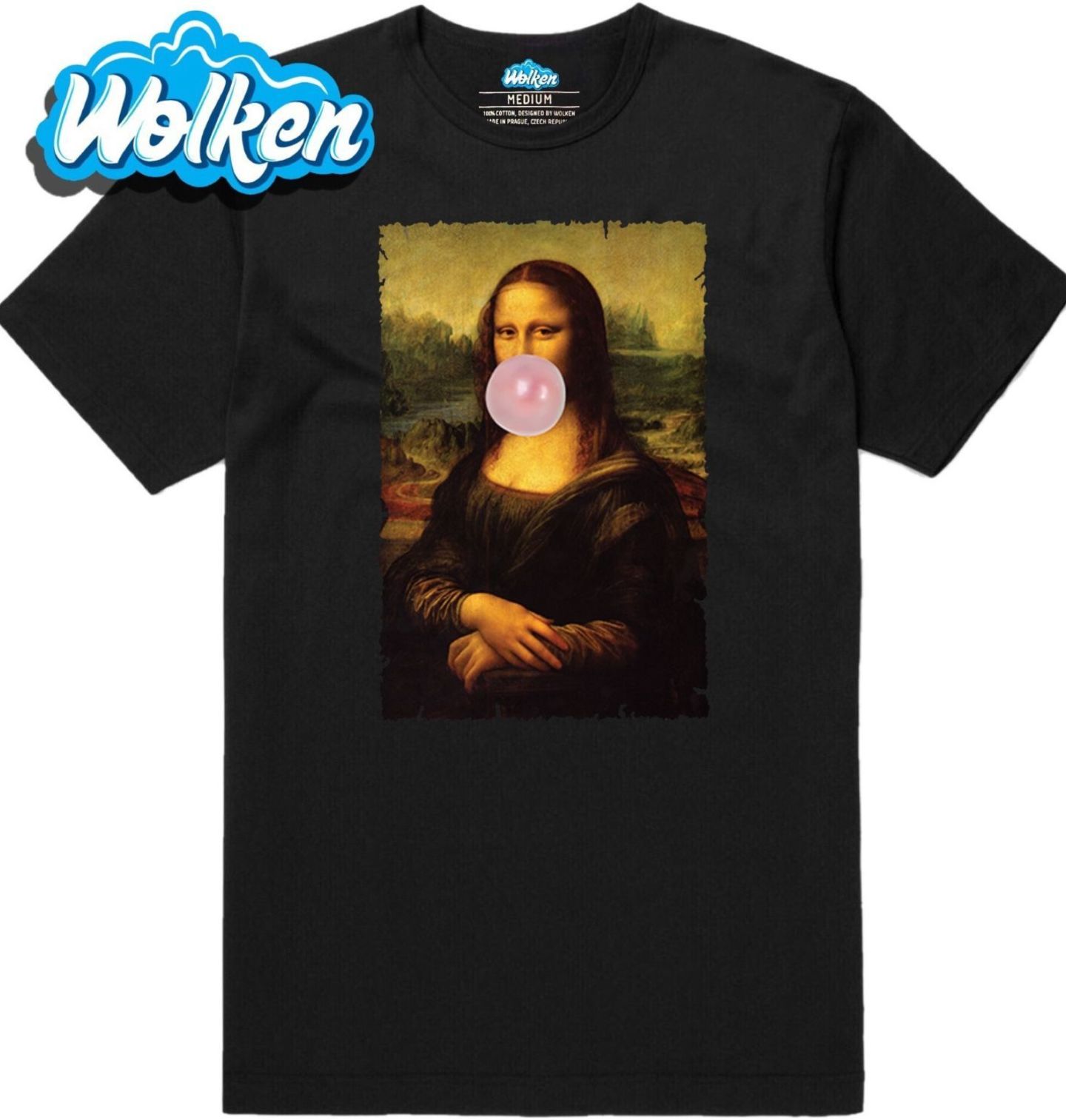 Pánské tričko Mona Lisa a Žvýkačka (Skladem S-5XL).jpg
