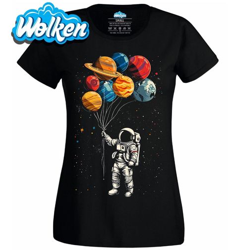 Obrázek produktu Dámské tričko Astronaut s Vesmírnými Balónky