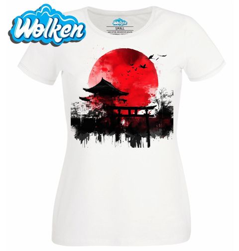 Obrázek produktu Dámské tričko Japonský Chrám pod Rudým Sluncem
