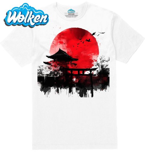 Obrázek produktu Pánské tričko Japonský Chrám pod Rudým Sluncem