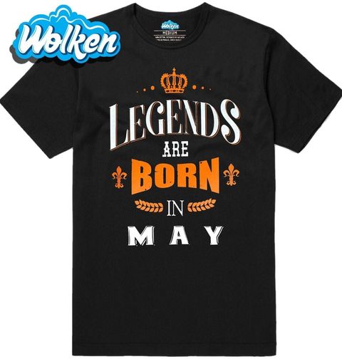 Obrázek produktu Pánské tričko Legendy se rodí v Květnu! Legends are born in May