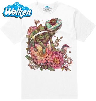 Pánské tričko  Květinový Chameleon s Ptáčkem.jpg