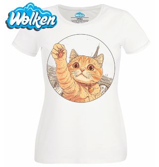 Dámské tričko Oranžová Kočka v Paříži.jpg