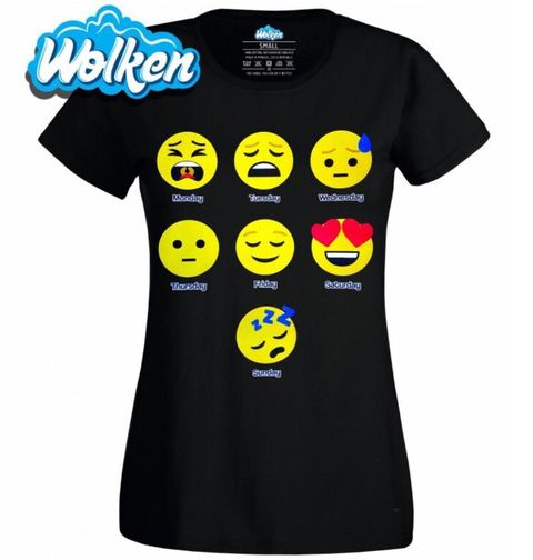 Obrázek produktu Dámské tričko Emoji Týden