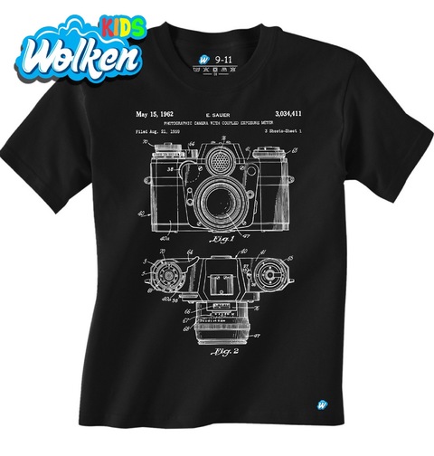 Obrázek produktu Dětské tričko Fotografická kamera Patent E. Sauera