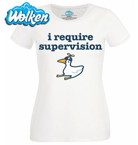 Obrázek produktu Dámské tričko Husa s Vrtulkou I Require Supervision