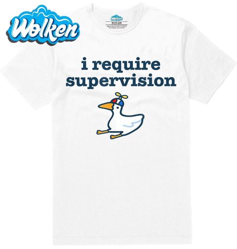 Obrázek produktu Pánské tričko Husa s Vrtulkou I Require Supervision