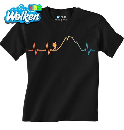 Obrázek produktu Dětské tričko Barevný Kardiogram a Hiking