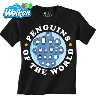 Dětské tričko Tučňáci z Celého Světa Penguins of the World.jpg
