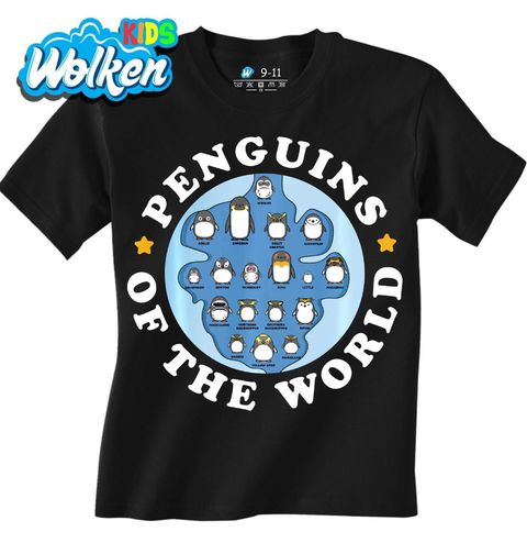 Obrázek produktu Dětské tričko Tučňáci z Celého Světa Penguins of the World