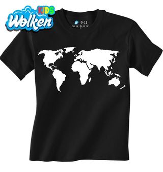 Dětské tričko Mapa Světa Kontinentů.jpg