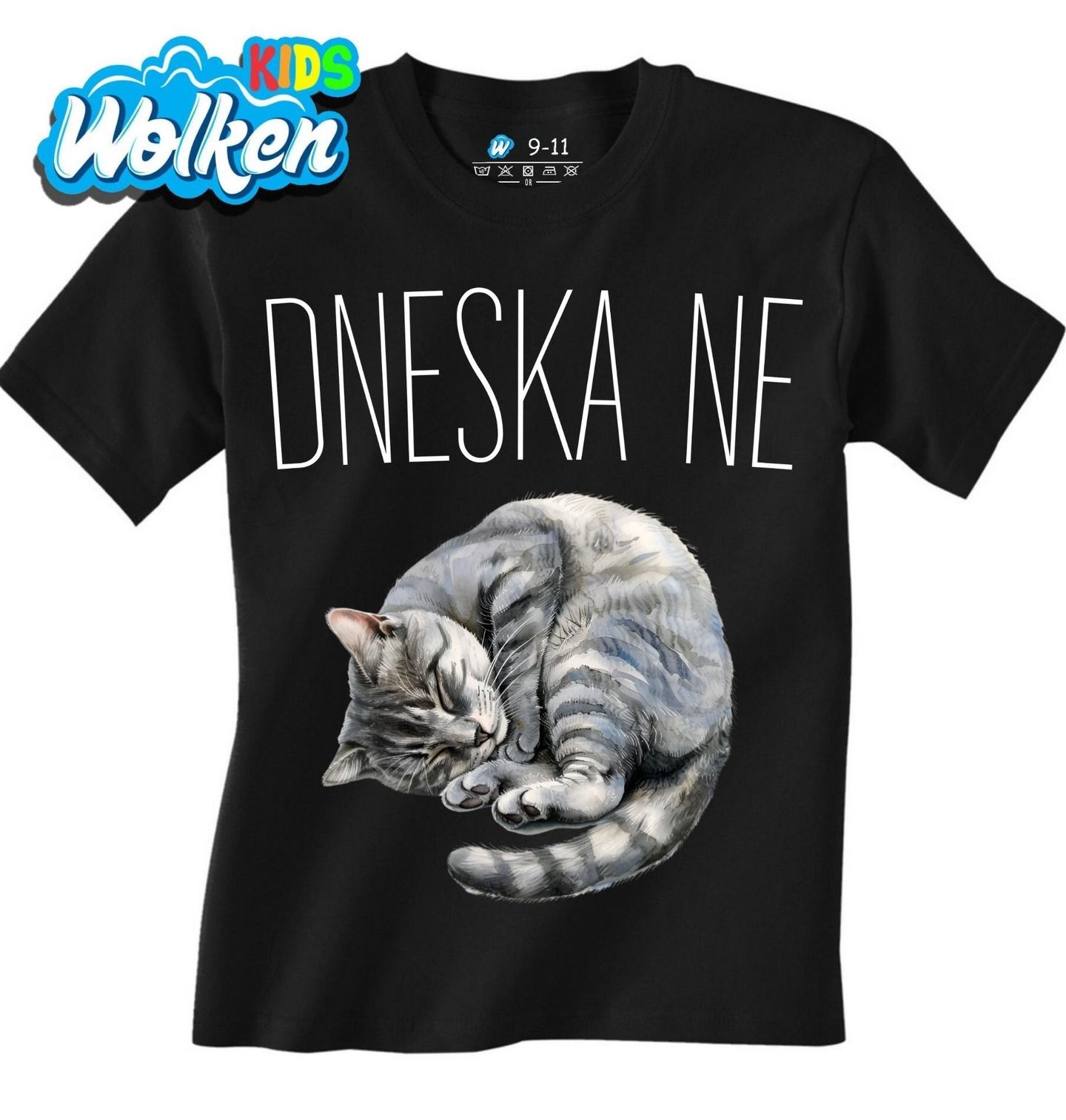 Dětské tričko Spící Kočka Dneska ne.jpg