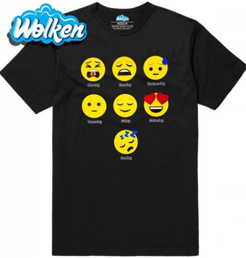 Obrázek produktu Pánské tričko Emoji Týden