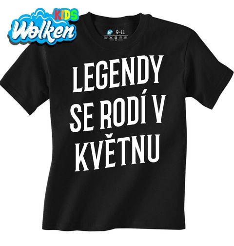 Obrázek produktu Dětské tričko Pravé Legendy se rodí v Květnu