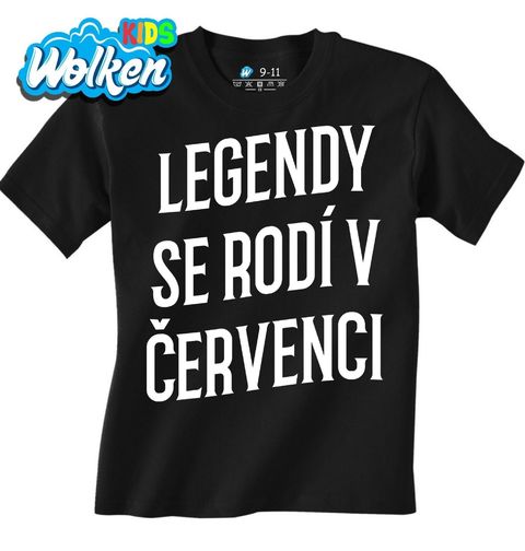 Obrázek produktu Dětské tričko Pravé Legendy se rodí v Červenci
