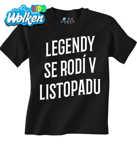 Obrázek produktu Dětské tričko Pravé Legendy se rodí v Listopadu
