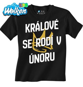 Dětské tričko Králové s Korunou se Rodí v Únoru.jpg