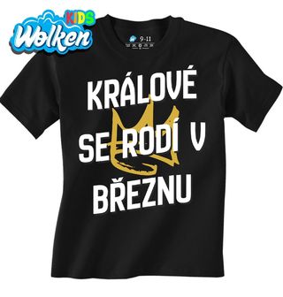 Dětské tričko Králové s Korunou se Rodí v Březnu.jpg