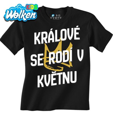 Obrázek produktu Dětské tričko Králové s Korunou se Rodí v Květnu