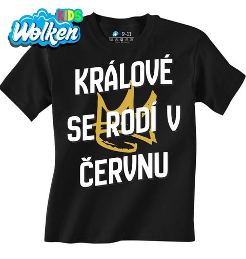 Obrázek produktu Dětské tričko Králové s Korunou se Rodí v Červnu