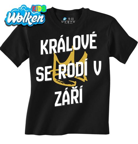 Obrázek produktu Dětské tričko Králové s Korunou se Rodí v Září