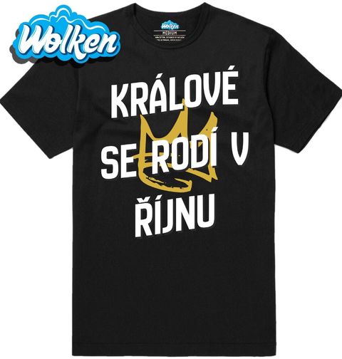 Obrázek produktu Pánské tričko Králové s Korunou se Rodí v Říjnu